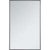 Metal Frame Rectangle Mirror 30"