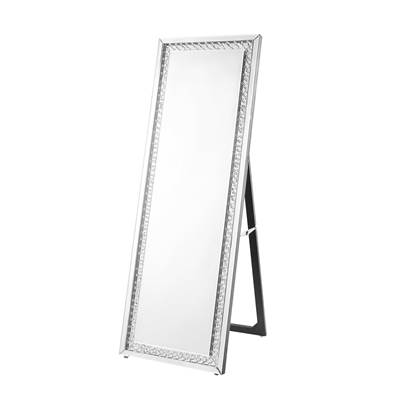 Sparkle 22" Contemporary Standing Full Length Mirror In Clear