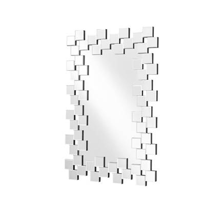 Sparkle 31.5" Contemporary Rectangle Mirror In Clear