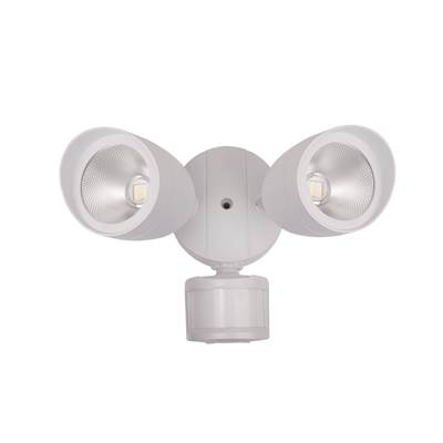Dimmable LED Security Light In Frosted White