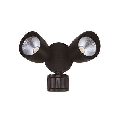 Dimmable LED Security Light In Black