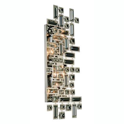 Picasso 4-LT Chrome Wall Sconce Clear Royal Cut Crystal