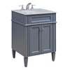 24" Single Bathroom Vanity Set In Grey