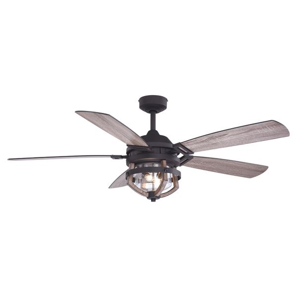 Farmhouse Outdoor Ceiling Fan with Light Kit
