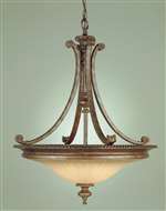 Murray Feiss Stirling Castle 4-Light Uplight Chandelier in British Bronze Finish - F1920/4BRB