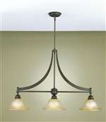 Murray Feiss Pub 3-Light Island Chandelier in Oil Rubbed Bronze Finish - F1923/3ORB