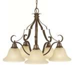 Murray Feiss Vista 5-Light Chandelier in Corinthian Bronze Finish - F2037/5CB