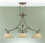 Murray Feiss Stirling Castle 3-Light Island Chandelier in British Bronze Finish - F2111/3BRB