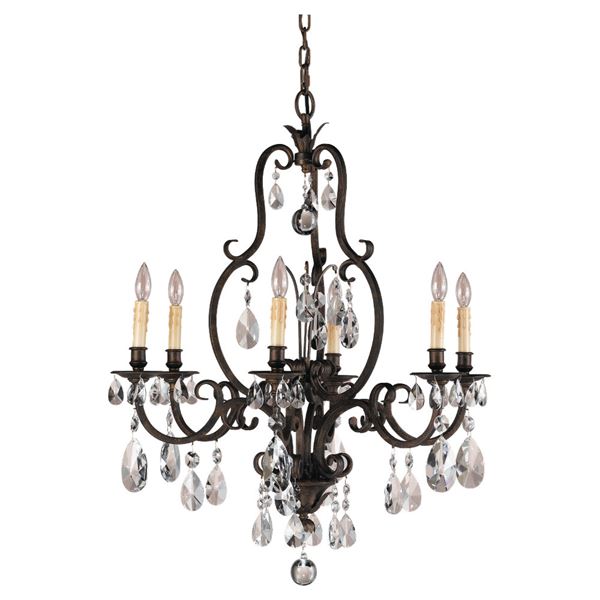 6-LT Single Tier Chandelier