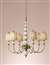 Murray Feiss Abigail 6-Light Single Tier Chandelier in Pearl Glass Finish - F2330/6