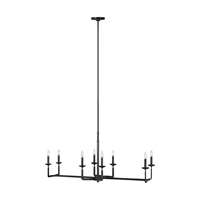 Feiss Ansley 8-LT Linear Chandelier - Aged Iron - F3292/8AI