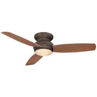 Minka-Aire Traditional Concept 52" LED Flush Mount Ceiling Fan - Bronze - F594L-ORB