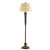 Murray Feiss Telegraph Hill 1-Light Floor Lamp in Walnut/Firenze Gold Finish - FL6149WAL/FG