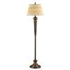 Murray Feiss Telegraph Hill 1-Light Floor Lamp in Walnut/Firenze Gold Finish - FL6149WAL/FG