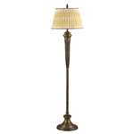 Murray Feiss Telegraph Hill 1-Light Floor Lamp in Walnut/Firenze Gold Finish - FL6149WAL/FG