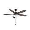 52" Ceiling Fan with LED Bowl