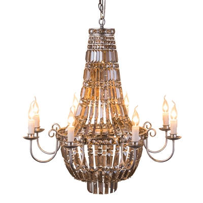 TERRA COTTA GRAZIA CHANDELIER H6106-8