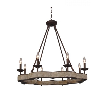 TERRA COTTA VANDA CHANDELIER H6120-8