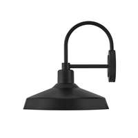 Hinkley Forge Medium Outdoor Wall Mount Lantern - Black - 12070BK