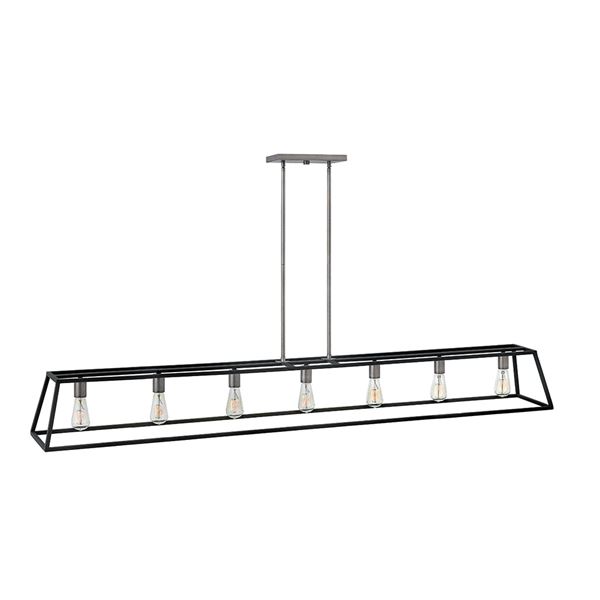 Stem Hung Linear Chandelier