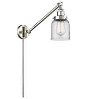 Innovations 1-LT LED Small Bell 8" Swing Arm - Brushed Satin Nickel - 237-SN-G52-LED