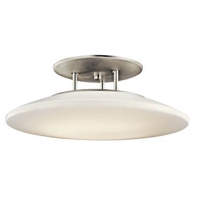 Semi Flush 1 Light Fluorescent