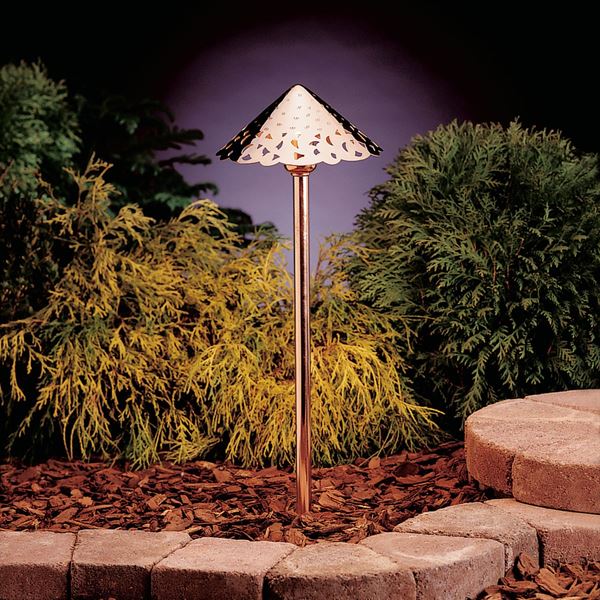 Hammered Roof 3000K Landscape LED Path Light Cooper