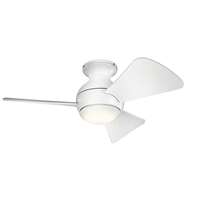 Kichler Sola LED 34" Ceiling Fan - Matte White - 330150MWH