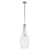 Everly 1-LT Teardrop Pendant with Clear Glass