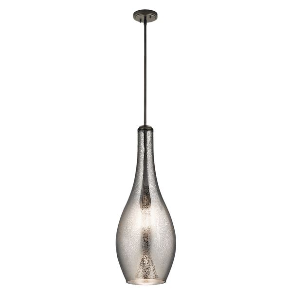 Everly 1-LT Pendant With Mercury Glass