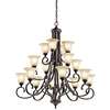 Monroe 16-LT Multi-Tier Chandelier