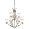 Keiran 9-LT 2 Tier Chandelier