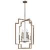 Downtown Deco 8-LT Foyer Chandelier