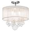 Imbuia 16" 3-LT Semi Flush