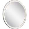 Ryame Round Lighted Mirror Silver