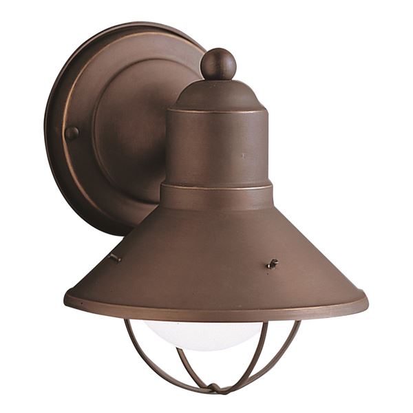 Seaside 7.5" 1-LT Wall Light Olde Bronze