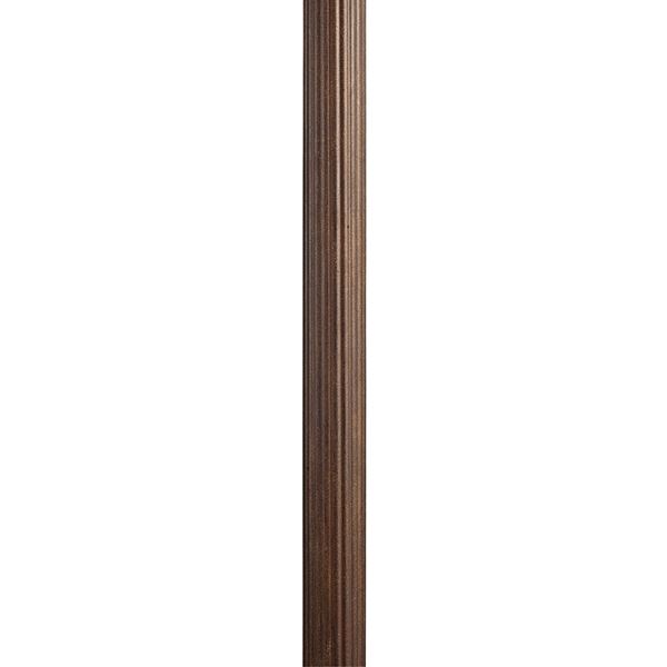 3" x 84" Direct Burial Fluted Post Brownstone
