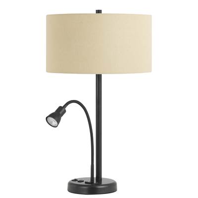 Metal Desk Lamp w/LED (Bulbs Included)