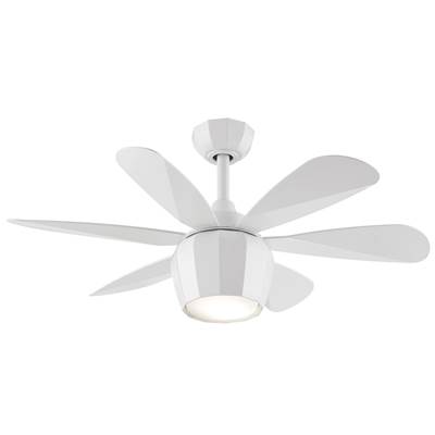 6-Bladed 36" Ceiling Fan w/1-Light Kit