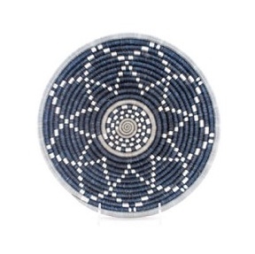 Across Africa Large Midnight Blue/Silver Hope Basket MFB009