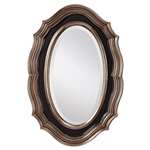 Murray Feiss Julia Mirror in Antique Silver / Black Finish - MR1123ASL/BK