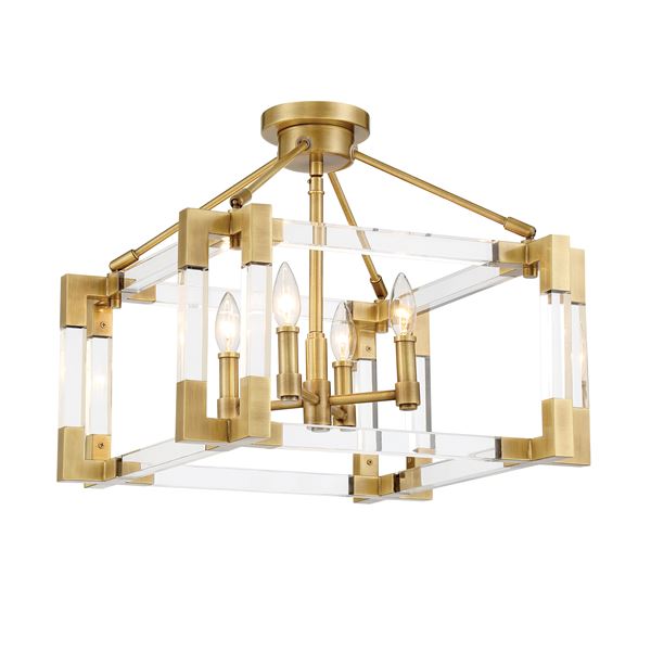 4 Light Semi Flush