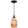 Milano Mini Pendant Toffee Swirl Glass