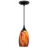 Milano Mini Pendant Smoky Fire Glass