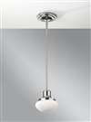 Murray Feiss Urban Renewal 1-Light Mini Pendant in Polished Nickel Finish - P1233PN