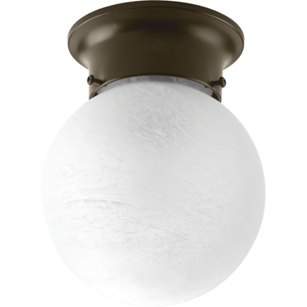 Glass Globes 6" 1-LT Close-to-Ceiling