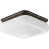 1-LT 11-1/2" LED Square Glass Flush Mount