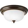 2-LT Dome Glass 13-1/4" Close-to-Ceiling