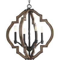 Progress Spicewood Collection 4-LT Chandelier - Gilded Iron - P4766-71