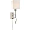 1-LT Swing Arm Wall Lamp W/ LED Reading Lamp